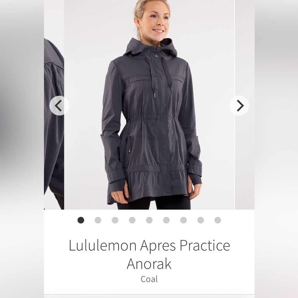 Lululemon Apres Practice Anorak Grey Size 6